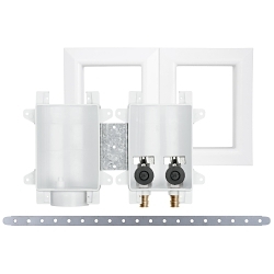 Sioux Chief OxBox™ 696-G2303WF Outlet Box With Valve, 1/2 in PEX F1960 Inlet, 3/4 in Male Hose Thread Outlet, ABS, Import