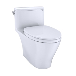 Toto® MS642124CEFG#01, Nexus®, Elongated Bowl, 16-1/8 in H Rim, 12 in Rough-In, 1.28 gpf Flush Rate, Cotton White, Import