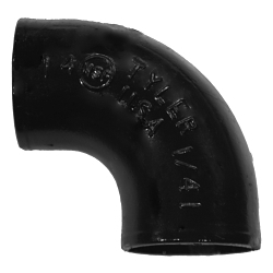 8" No Hub Quarter Bend Elbow #4