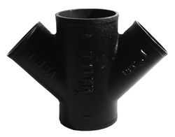 4" No Hub Double Wye