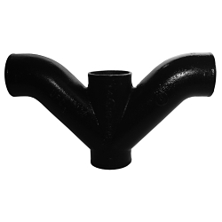 2" No Hub Double Combo Wye & 45 Elbow Combinati