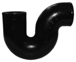 4" No Hub P-Trap
