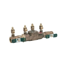 WATTS® 0063231 LF007 Double Check Valve Assembly, 3/4 in Nominal, FNPT End Style, Quarter-Turn Ball Valve, Cast Copper Silicon Alloy Body, Dual Check