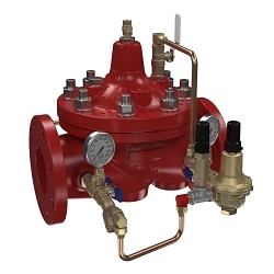 WATTS® 1GE00076 LFM115-74 Mustang Reducing Valve, 3 in Nominal, Class 150 Flange End Style, 30 to 300 psi Pressure, Ductile Iron Body, Domestic