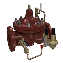WATTS® 1GE00076 LFM115-74 Mustang Reducing Valve, 3 in Nominal, Class 150 Flange End Style, 30 to 300 psi Pressure, Ductile Iron Body, Domestic