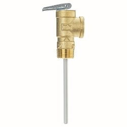WATTS® 0066103 100XL Temperature/Pressure Relief Valve, 3/4 in Nominal, MNPT End Style, 175 psi Pressure, Bronze Body
