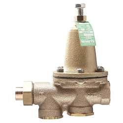WATTS® 0009282 LF25AUB-Z3 Standard Capacity Pressure Reducing Valve, 3/4 in Nominal, Solder Union Inlet x FNPT Outlet End Style, 25 to 75 psi Pressure, Copper Silicon Alloy Body