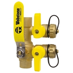 Webstone H-58614 Pro-Pal® 5861 Ball Valve, 1 in Nominal, C x C End Style, PTFE Seat, Stem Seal Body, Full Port, Import