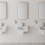 American Standard 0059020EC.020 Murro Universal Design Shroud/Knee Contact Guard, Lavatory Sink, Wall Mount Installation, Vitreous China, 21-1/4 in W x 20-1/2 in D, Import