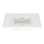 American Standard 0297008.020 Town Square® S Pedestal Sink Top, 22-3/8 in L x 29-15/16 in W x 7-3/4 in H, Rectangular Sink, 8 in Faucet Hole Spacing