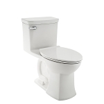 American Standard 2922A104.020 1-Piece High Efficiency Bathroom Toilet, Vormax, Elongated Bowl, 16-1/2 in H Rim, 12 in Rough-In, 1.28 gpf/4.8 Lpf, White, Import