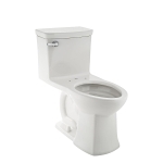 American Standard 2922A104.020 1-Piece High Efficiency Bathroom Toilet, Vormax, Elongated Bowl, 16-1/2 in H Rim, 12 in Rough-In, 1.28 gpf/4.8 Lpf, White, Import