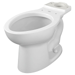 American Standard 3481001.020 Toilet Bowl, Cadet®, White, Elongated Shape, 14 in Rough-In, 16-1/2 in H Rim, 2-1/8 in Trapway