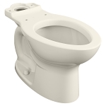 American Standard 3517C101.222 Top Spud Toilet Bowl, Cadet®, Linen, Elongated Shape, 12 in Rough-In, 15 in H Rim, 2-1/8 in Trapway