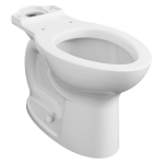 American Standard 3517F101.020 Back Spud Toilet Bowl, Cadet®, White, Elongated Shape, 10 or 12 in Rough-In, 15 in H Rim, 2-1/8 in Trapway