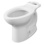 American Standard 3517F101.020 Back Spud Toilet Bowl, Cadet®, White, Elongated Shape, 10 or 12 in Rough-In, 15 in H Rim, 2-1/8 in Trapway