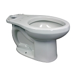 American Standard 3705216.020 Toilet Bowl Only, H20Ption / Other Dual Flush, White, Elongated Shape, 12 in Rough-In, 16-1/2 in H Rim, 2 in Trapway