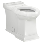 American Standard 3851A101.020 Toilet Bowl, Town Square® S, White, Elongated Shape, 12 in Rough-In, 16-1/2 in H Rim, 2-1/8 in Trapway