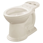 American Standard 3870A101.222 Toilet Bowl, Vormax, Linen, Elongated Shape, 12 in Rough-In, 16-1/2 in H Rim, 2-1/16 in Trapway