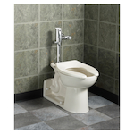 American Standard 6065121.002 Selectronic® Base Model Exposed Toilet Flush Valve, 1.28/1.1 gpf Flush Rate, 20 psi Flowing/80 psi Static Pressure, Polished Chrome, Import