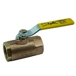 Apollo™ 70104HC 70-100-HC 2-Piece Ball Valve, 3/4 in Nominal, FNPT End Style, Bronze Body, Standard Port, MPTFE Softgoods, Domestic