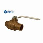 Apollo™ 77CLF-204-01 77CLF-200 2-Piece Ball Valve, 3/4 in Nominal, Solder End Style, Bronze Body, Full Port, MPTFE Softgoods, Domestic