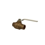 Apollo™ 77CLF24601A 77CLF-A 2-Piece Ball Valve, 1-1/4 in Nominal, Solder End Style, Bronze Body, Full Port, RPTFE Softgoods, Domestic
