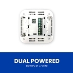 Aprilaire® S84N1H1C Thermostat, 3.75 in H Outside x 1 in OAW x 3.75 in D Outside