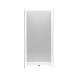 Aquatic 1363BFSC-LH-WHT Accessible FreedomLine 1-Piece Transfer Shower, 38 in L x 38-1/4 in W x 77 in H, AcrylX™ Applied Acrylic, White