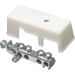 Arlington GB5 Heavy Duty Intersystem Grounding Bridge With White Cover, 0.872 in L x 3.383 in W, 4 Holes, Plastic/Zinc