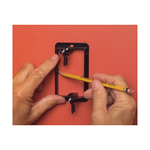 Arlington LV1 LV Series 1-Gang Low Voltage Mounting Bracket, For Use With Cable Management System, Fastened Mount, Plastic