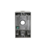 BELL® 5385-0 Deep Weatherproof Outlet Box, Die Cast Aluminum, 22.5 cu-in Capacity, 1 Gangs, (3) Outlets, 4-1/2 in H x 2-3/4 in W x 2-5/8 in D