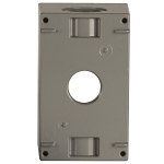 BELL® 5386-0 Deep Weatherproof Outlet Box, Die Cast Aluminum, 22.5 cu-in Capacity, 1 Gangs, (3) Outlets, 4-1/2 in H x 2-3/4 in W x 2-5/8 in D