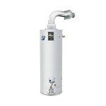 Bradford White® Eco-Defender Safety System® URG2DV50H6N-FLX Gas Water Heater, 45000 Btu/hr Heating, 48 gal Tank, Natural Gas Fuel, Direct Vent, 46 gph Recovery, Domestic