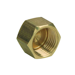 BrassCraft® 61CP-4X Tube Nut, 1/4 in Nominal, Compression End Style, Brass, Import