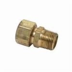 BrassCraft® 68-10-6X Tube Reducing Adapter, 5/8 x 3/8 in, Compression x MNPT, Brass, Domestic