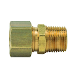 BrassCraft® 68-8-6X 68 Series Tube Reducing Adapter, 1/2 x 3/8 in Nominal, Compression x MNPT End Style, Brass, Import