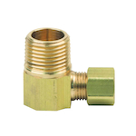 BrassCraft® 69-4-6X 69 Series 90 deg Tube Reducing Elbow, 1/4 x 3/8 in Nominal, Compression x MNPT End Style, Brass, Domestic