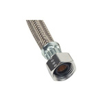 BrassCraft® Speedi Plumb® PLUS B3-12A F B3-A Flexible Lead Free Braided Water Faucet Connector, 1/2 in Nominal, Compression x FNPT End Style, 12 in L, 125 psi Working, Polymer, Import