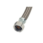 BrassCraft® Speedi Plumb® PLUS B3-12A F B3-A Flexible Lead Free Braided Water Faucet Connector, 1/2 in Nominal, Compression x FNPT End Style, 12 in L, 125 psi Working, Polymer, Import