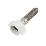 BrassCraft® Speedi Plumb® PLUS B3-12DL F B3-DL Flexible Lead Free Braided Water Toilet Connector, 1/2 x 7/8 in Nominal, Compression x Ballcock End Style, 12 in L, 125 psi Working, Polymer, Import