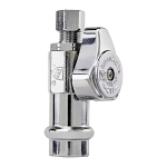 BrassCraft® G2CP04X C1 Angle Stop Valve, 1/2 x 3/8 in Nominal, Brass Body, Import