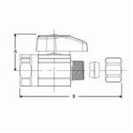 BrassCraft® G2R10X C G2™ 1/4 Turn Straight Stop, 3/8 in Nominal, FNPT x Compression, 125 psi, Brass Body, Polished Chrome, Domestic