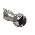 BrassCraft® ProCoat® SWB07-18N Water Heater Connector, 3/4 in Nominal, FNPT x PEX End Style, 18 in L, 125 psi Working, Stainless Steel, Domestic