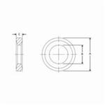 BrassCraft® WRJ Washer, For Use With BrassCraft® Copper Water Heater Connector, 125 psi, Rubber, Import