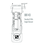 Camco 08143 Therm-O-Disc Style Single Element Thermostat With High Limit Control, Domestic
