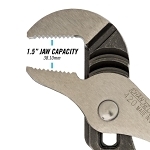 Channellock® CD-420 Tongue and Groove Plier, 1-1/2 in, 1.12 in L Straight Forged Alloy Steel Jaw, 9-1/2 in OAL