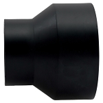 Charlotte ABS 00102 1000 Pipe Increaser/Reducer, 2 x 3 in Nominal, Hub End Style, SCH 40/STD, ABS, Domestic