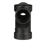 Charlotte ABS 00500 1400 Double Fixture Fitting, 2 x 2 x 1-1/2 x 1-1/2 in Nominal, Hub End Style, SCH 40/STD, ABS, Domestic