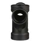 Charlotte ABS 00500 1400 Double Fixture Fitting, 2 x 2 x 1-1/2 x 1-1/2 in Nominal, Hub End Style, SCH 40/STD, ABS, Domestic